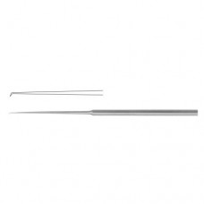 Barbara Micro Ear Needle Angled 45° Stainless Steel, 16 cm - 6 1/4" Tip Size 0.3 mm 